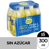 Sixpack Gaseosa Inca Kola Sin Azúcar Botella 300ml