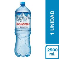 Agua Sin Gas Mineral San Mateo Botella 2.5 L