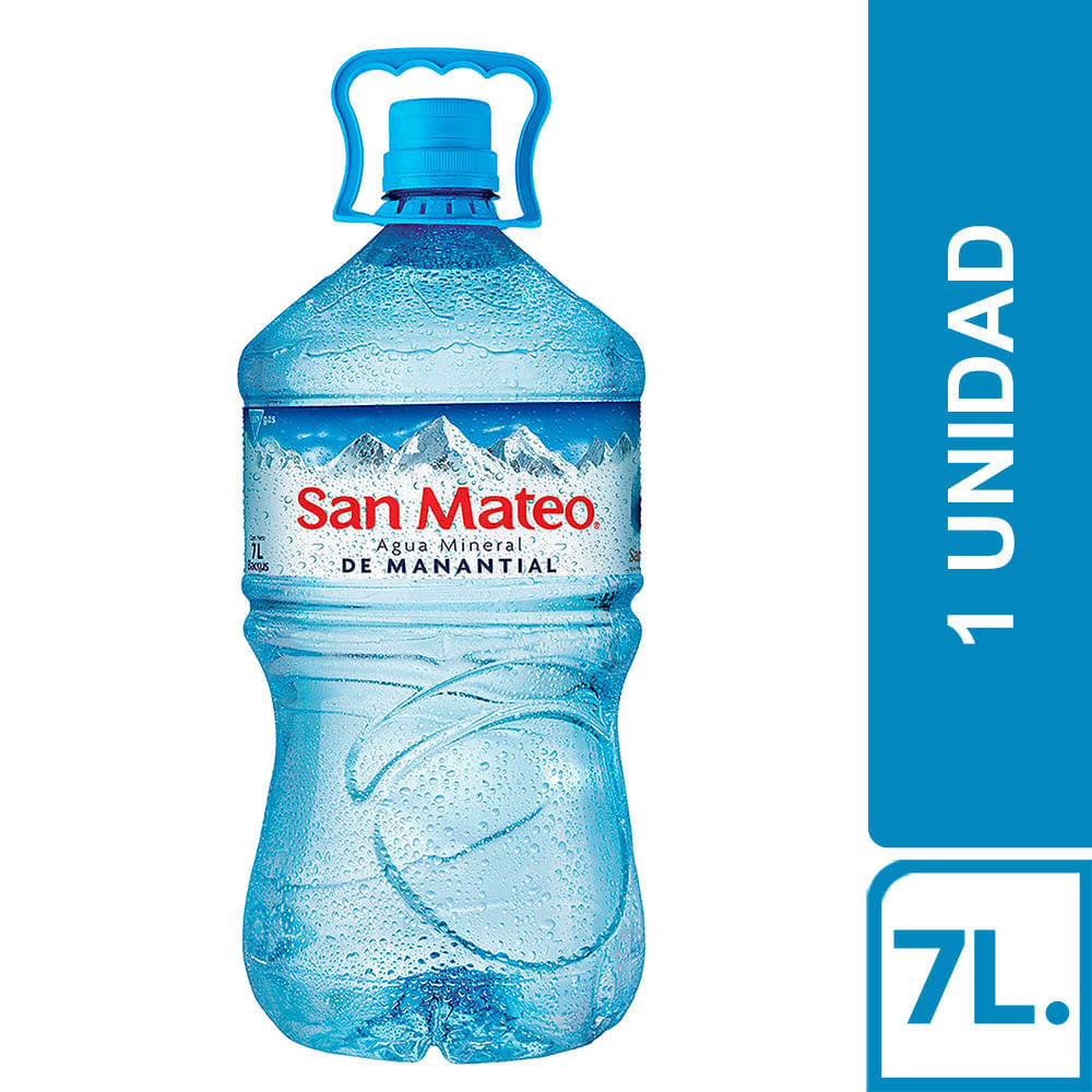 Agua Sin Gas Mineral San Mateo Bidón 7L