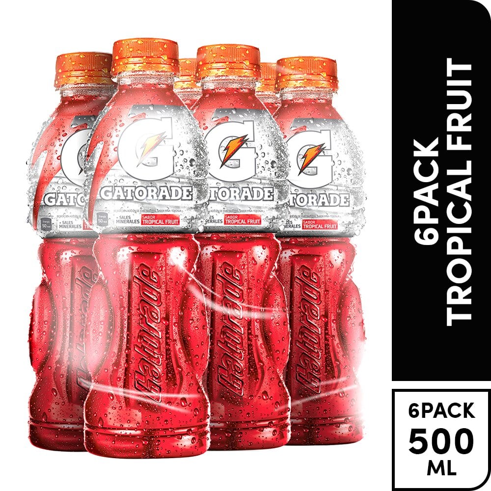 Bebida Rehidratante Gatorade Monosabor Pack 6 Unid x 500ml