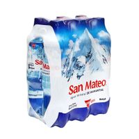 Agua Con Gas Mineral San Mateo Pack 6 Unidades de 600 ml c/u