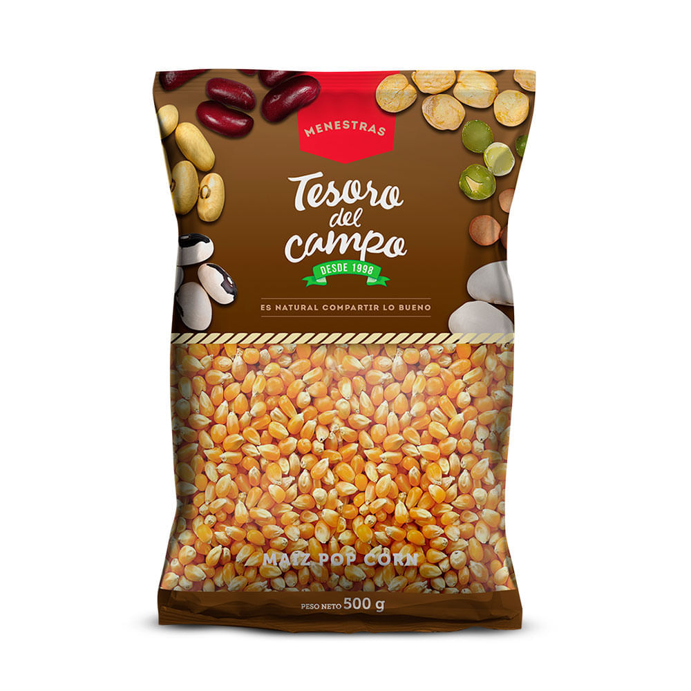 Maíz Pop Corn Tesoro Del Campo Bolsa 500 g