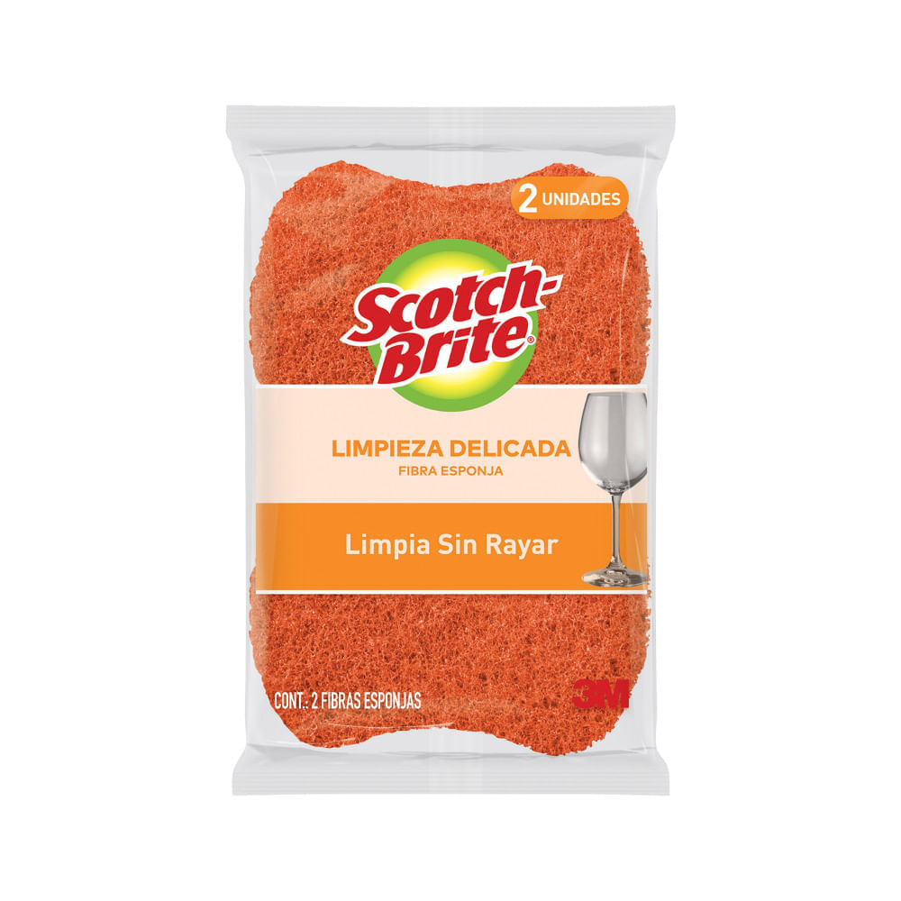 Esponja Scotch-Brite Cocina Limpieza Delicada 2un.
