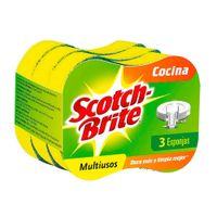 Esponja 2 en 1 Multiusos Scotch-Brite Pack 3 unid