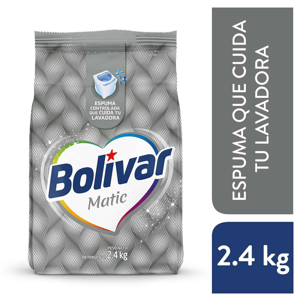 Detergente en Polvo Bolívar Matic 2.4kg