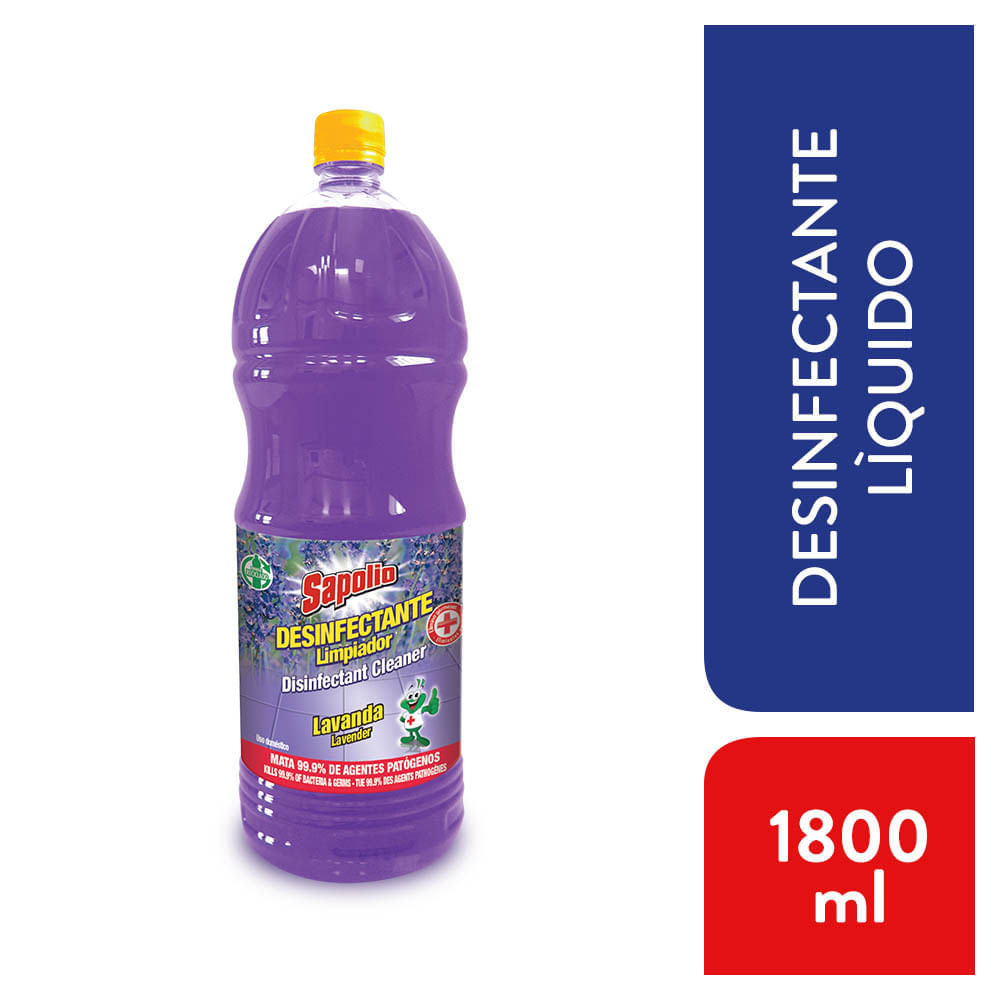 Desinfectante Limpiador Sapolio Lavanda 1.8L