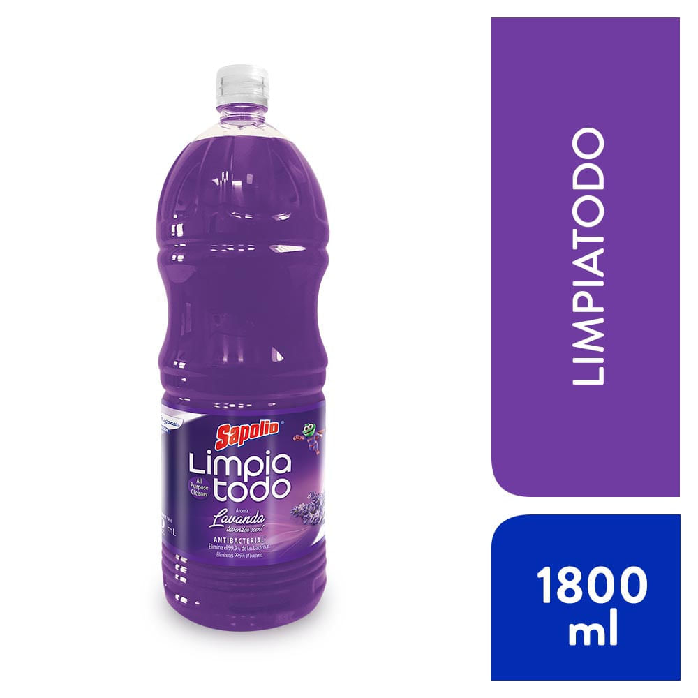 Limpiatodo Antibacterial Sapolio Lavanda 1.8L