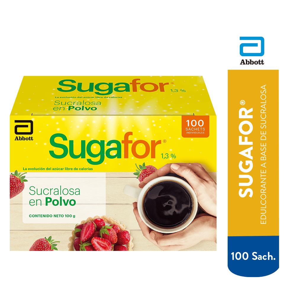 Edulcorante en Polvo Sugafor 100un