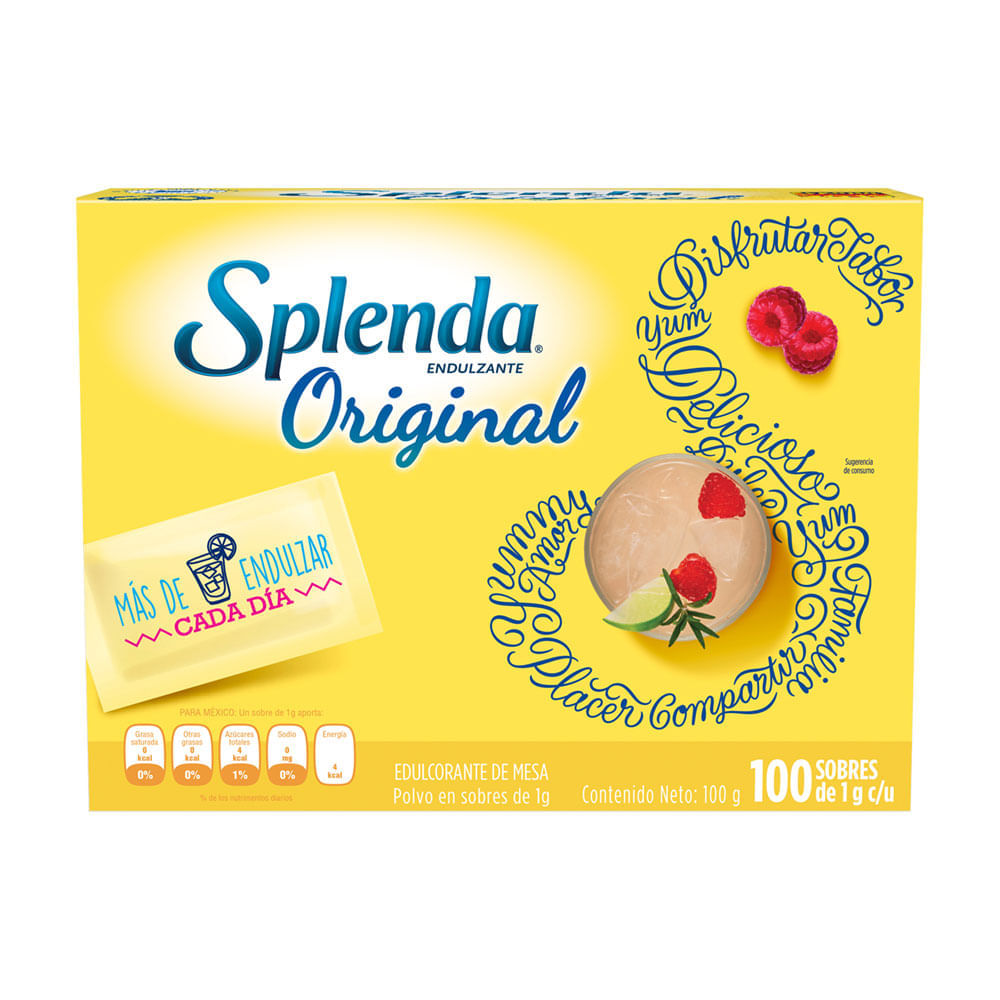 Endulzante en Polvo Splenda Libre de Calorías 100un