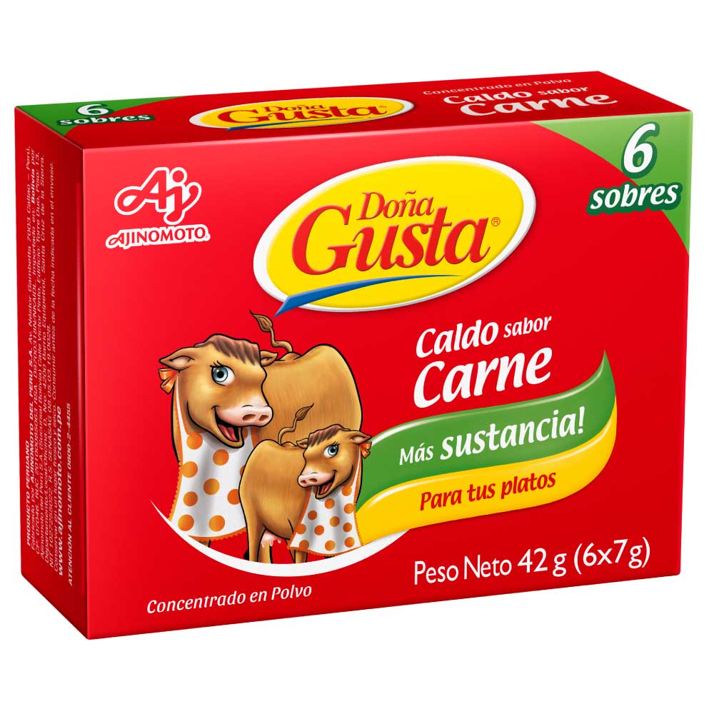 Concentrado en Polvo Doña Gusta Sabor Carne 6un
