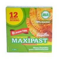 Masa Hojaldre para Empanadas Maxipast 12un