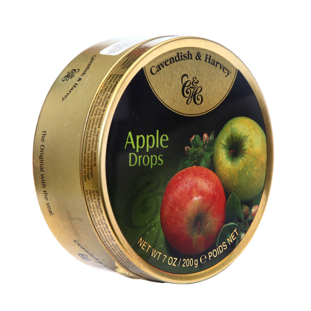 Caramelos Cavendish & Harvey Apple Drops Lata 200 g