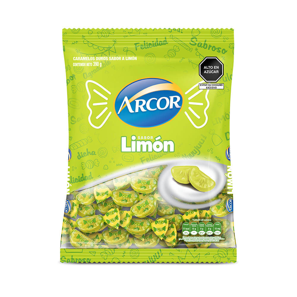 Caramelos Arcor Limón Bolsa 390 g