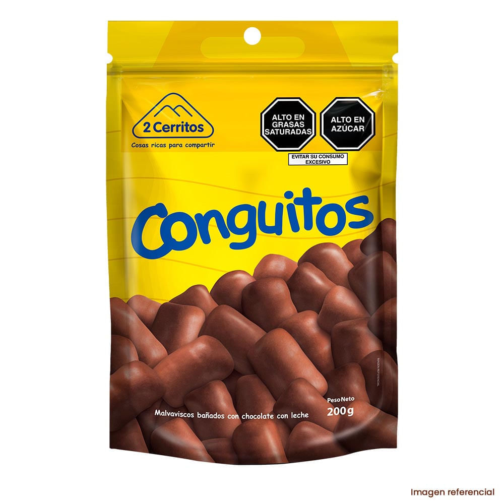 Malvaviscos Bañados con Chocolate Conguitos 2 Cerritos 200g
