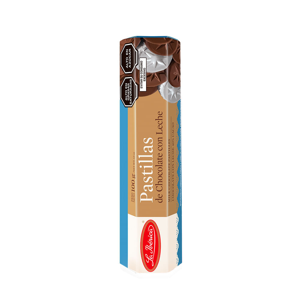 Chocolate Pastillas La Ibérica Caja 100 g