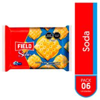 Galletas de Soda Field Paquete 34 g Pack 6 unid