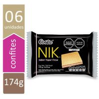 Wafers Nik Costa Yogurt de Fresa Pack 6 Unidades