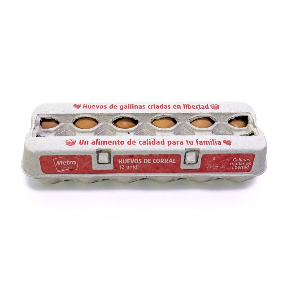 Huevos de Corral Metro 12un