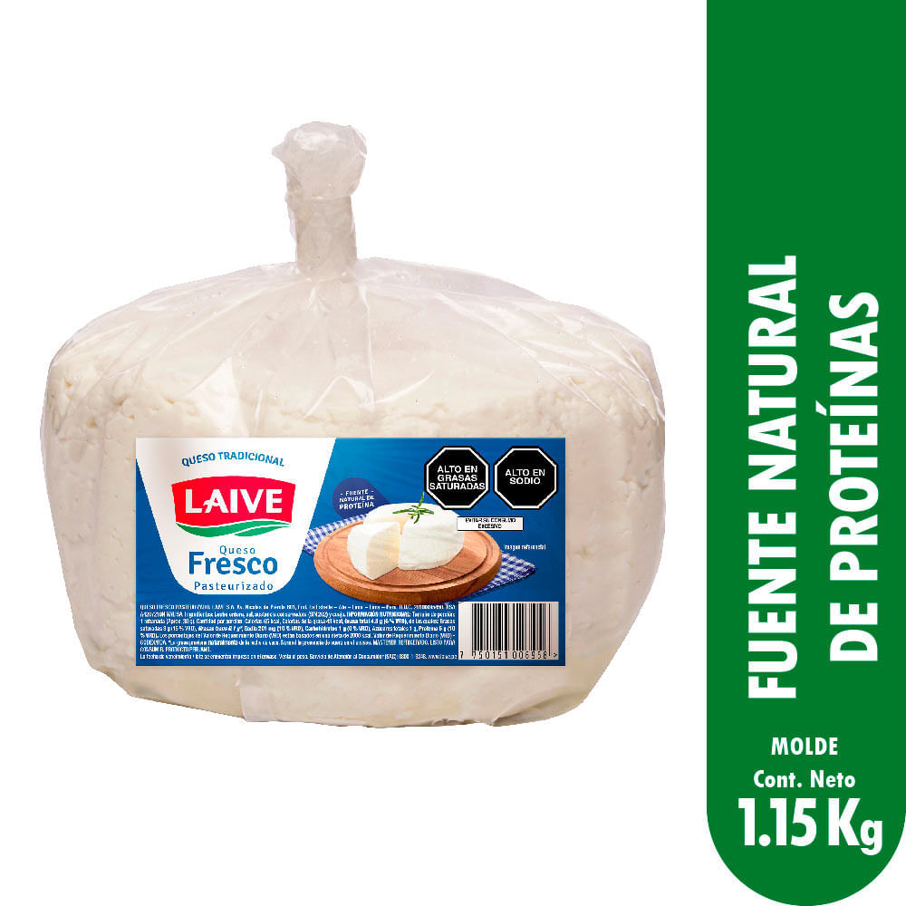 Queso Fresco Pasteurizado Laive x kg