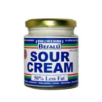 Sour Cream 50% Less Fat Besalú Frasco 8 Oz