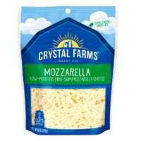 Queso Maduro Mozzarella Rallado Crystal Farms Bolsa 226 gr