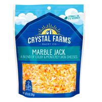 Queso Maduro Marble Jack Rallado Crystal Farms Bolsa 226 gr