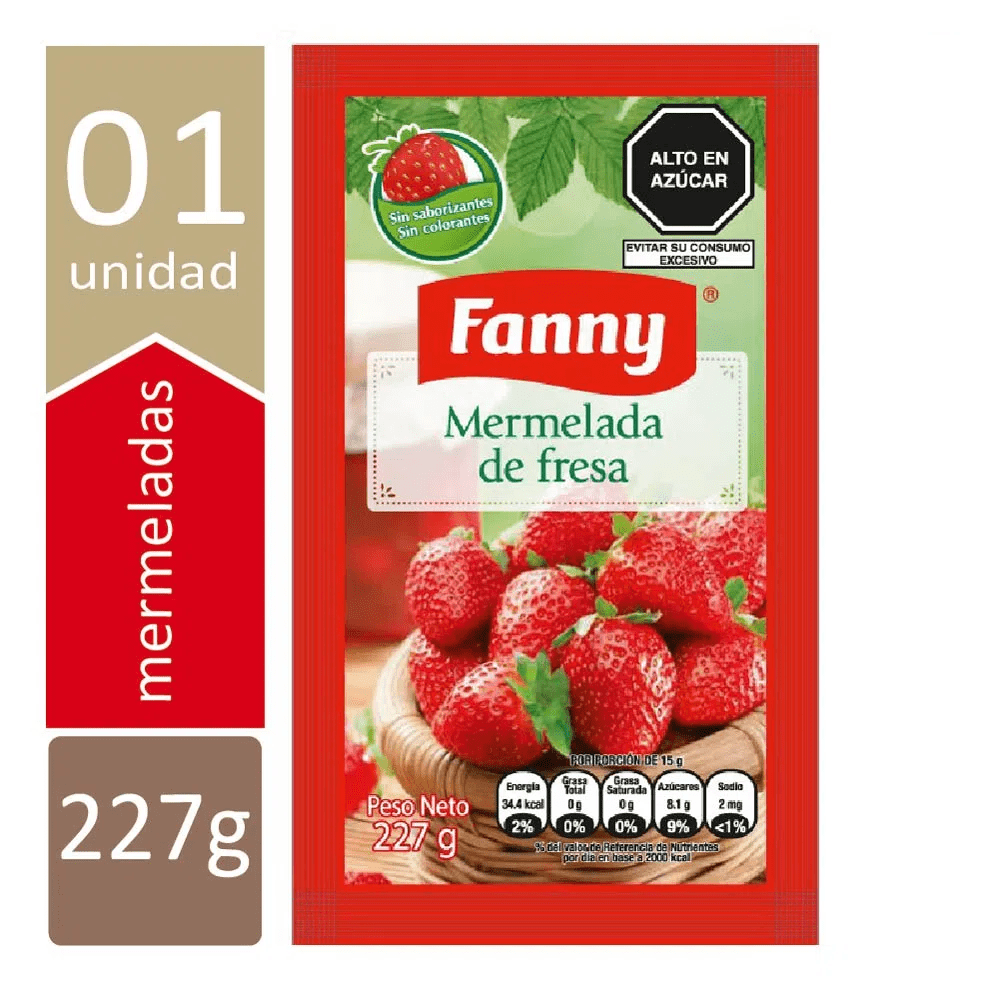 Mermelada Fanny Fresa Doy Pack 227 g