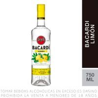 Ron Blanco Bacardí Limón Botella 750ml
