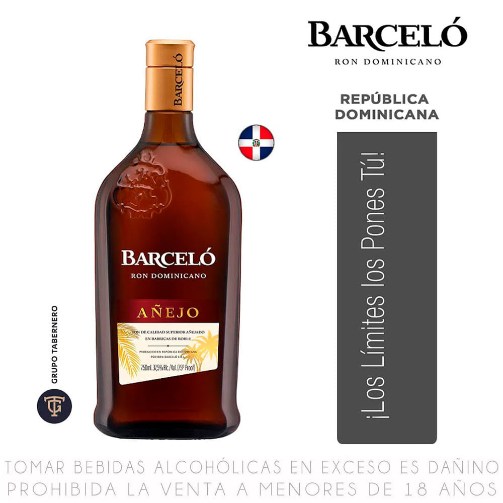 Ron Barceló Añejo Botella 750ml