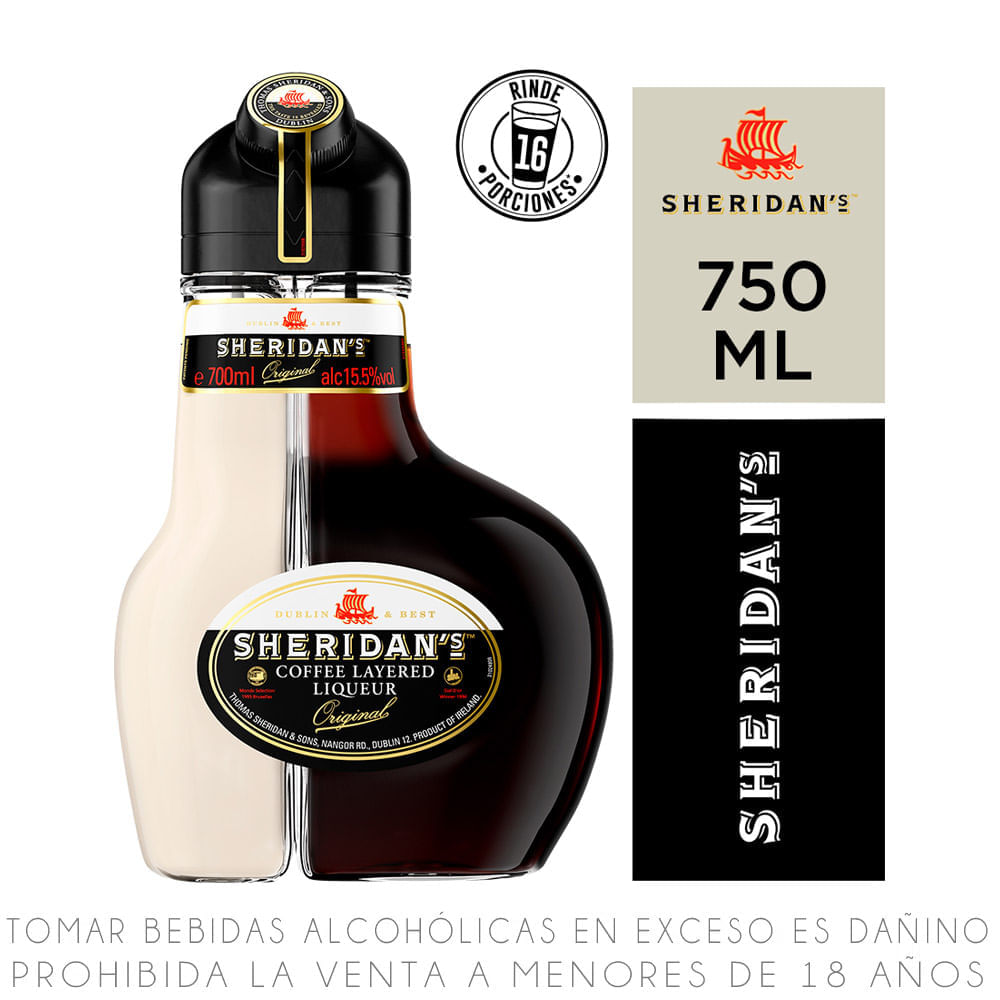 Crema de Licor Sheridan's Botella 750 ml