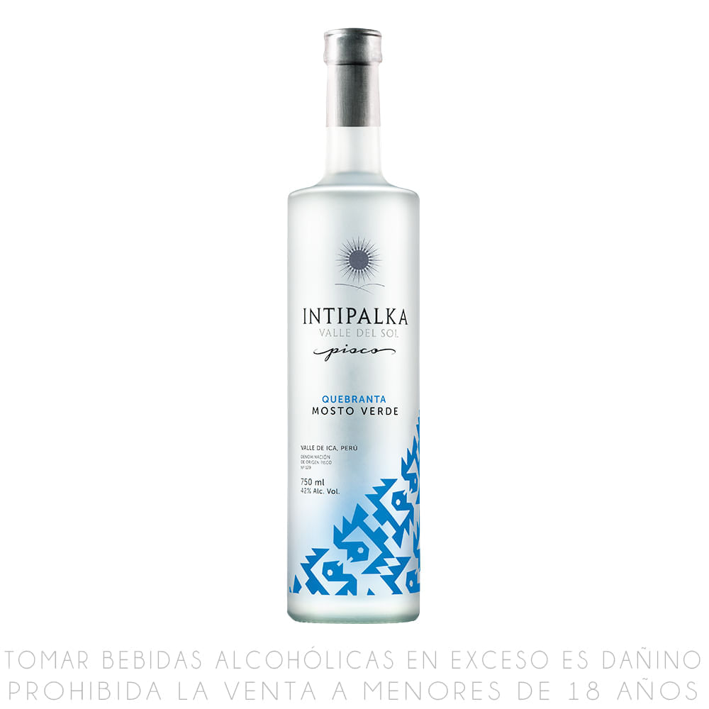 Pisco Intipalka Mosto Verde Quebranta Botella 750ml