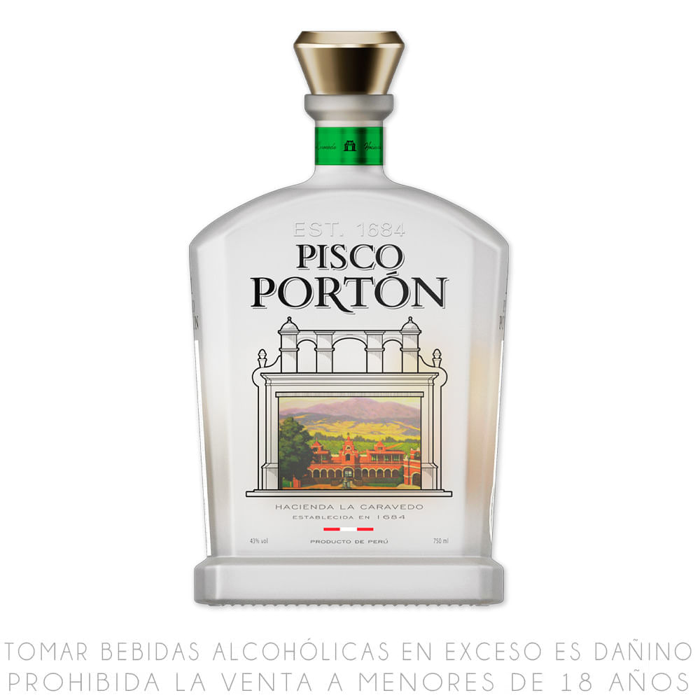 Pisco Mosto Verde Italia Portón Botella 750ml
