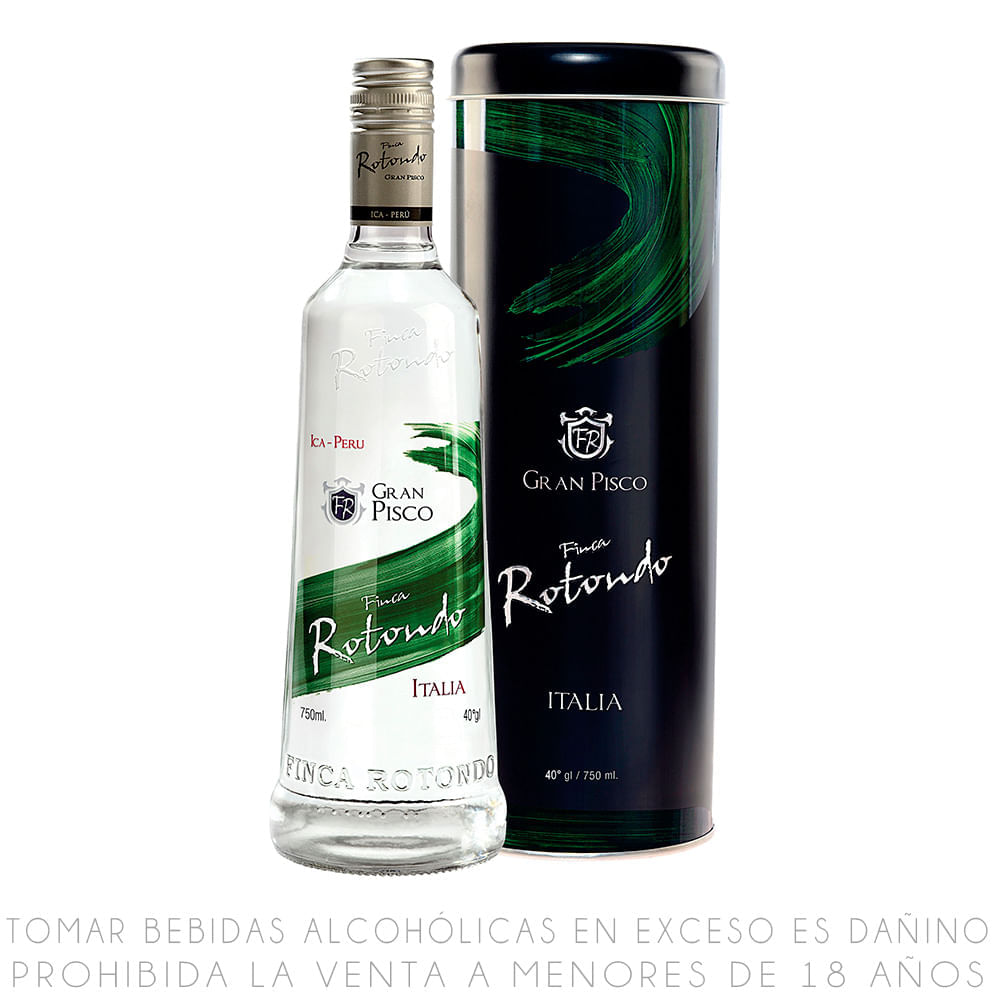 Pisco Puro Italia Finca Rotondo Botella 750ml
