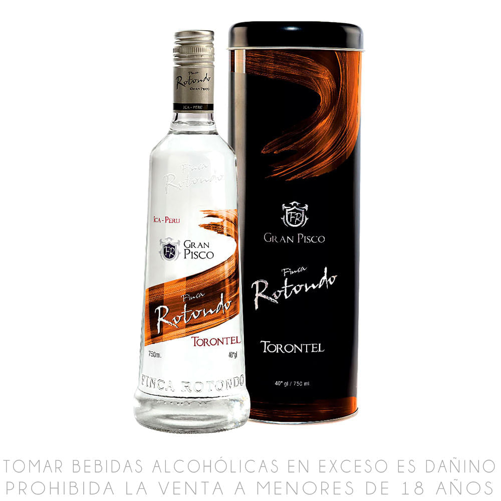 Pisco Puro Torontel Finca Rotondo Botella 750ml