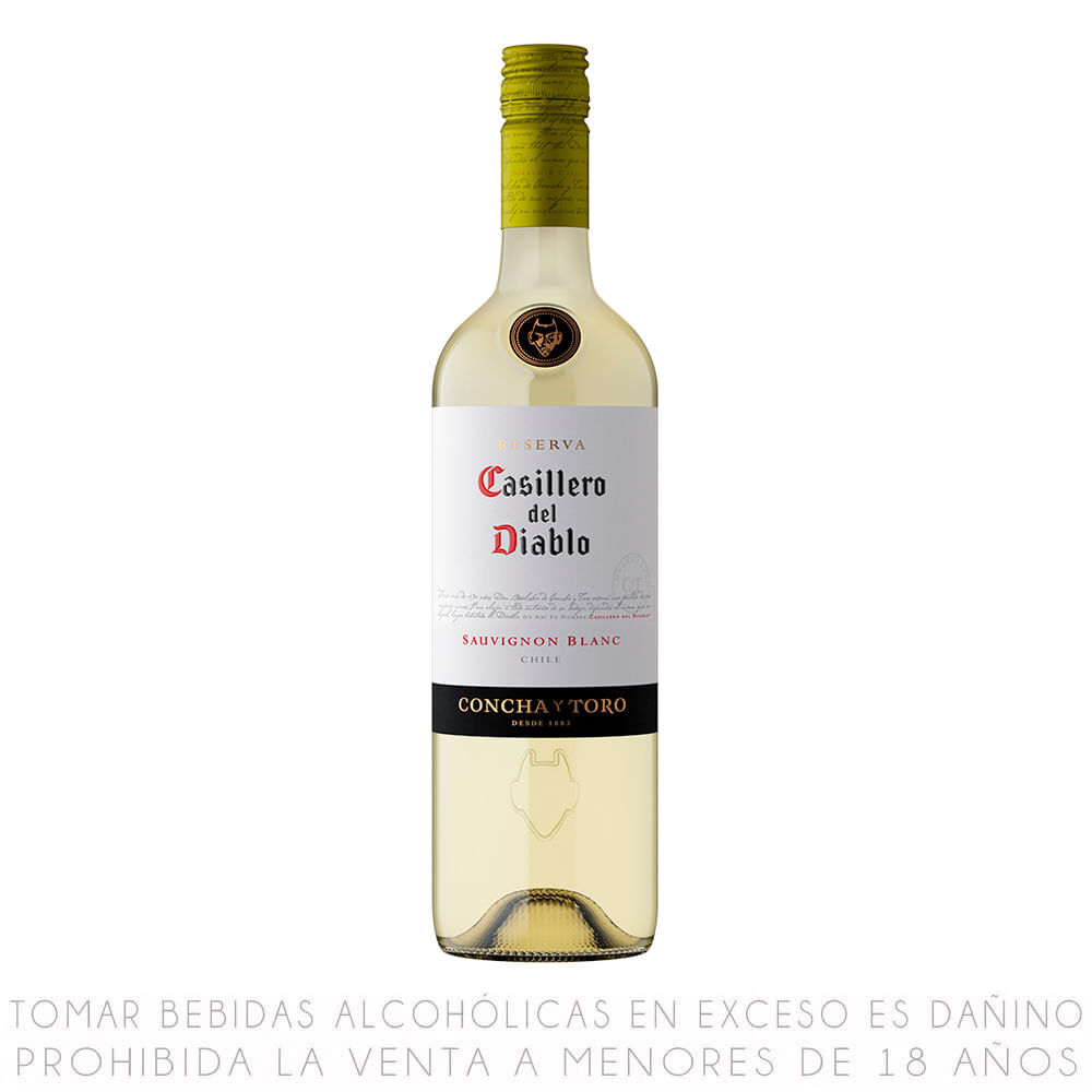 Vino Blanco Sauvignon Blanc Casillero del Diablo Reserva Botella 750ml