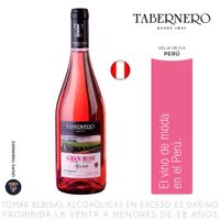 Vino Rosé Blend Gran Reserva Tabernero Semi Seco Botella 750ml