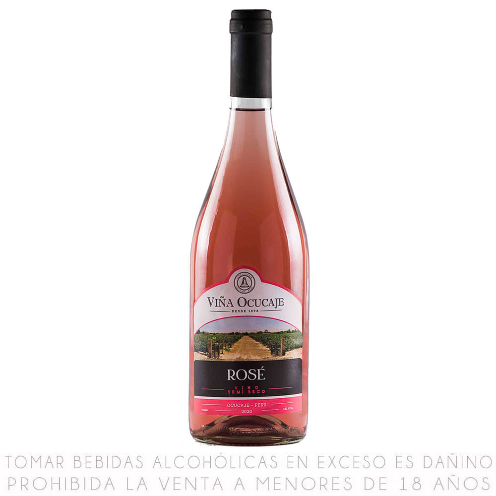 Vino Rose Semi-Seco Ocucaje Botella 750 ml