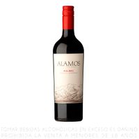 Vino Tinto Malbec Álamos Botella 750ml