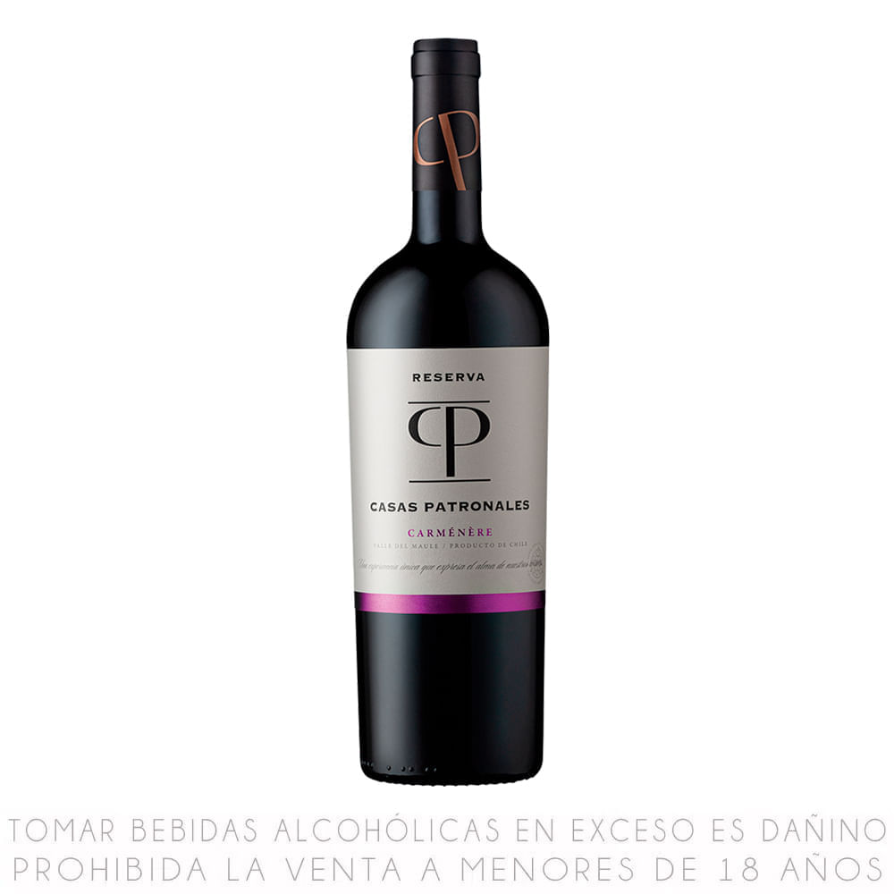 Vino Tinto Carménère Casas Patronales Reserva Botella 750ml