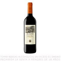 Vino Tinto Tempranillo El Coto Crianza Botella 750ml
