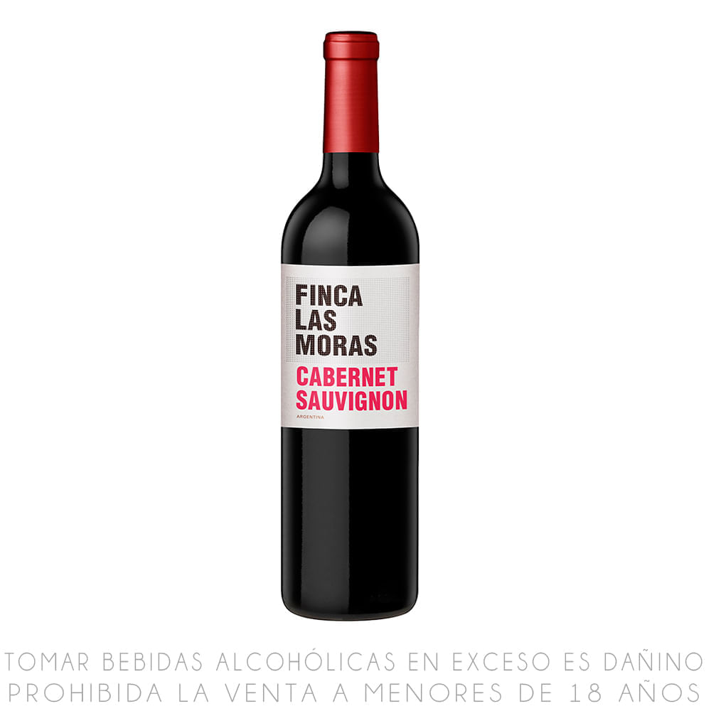 Vino Tinto Cabernet Sauvignon Finca Las Moras Botella 750ml