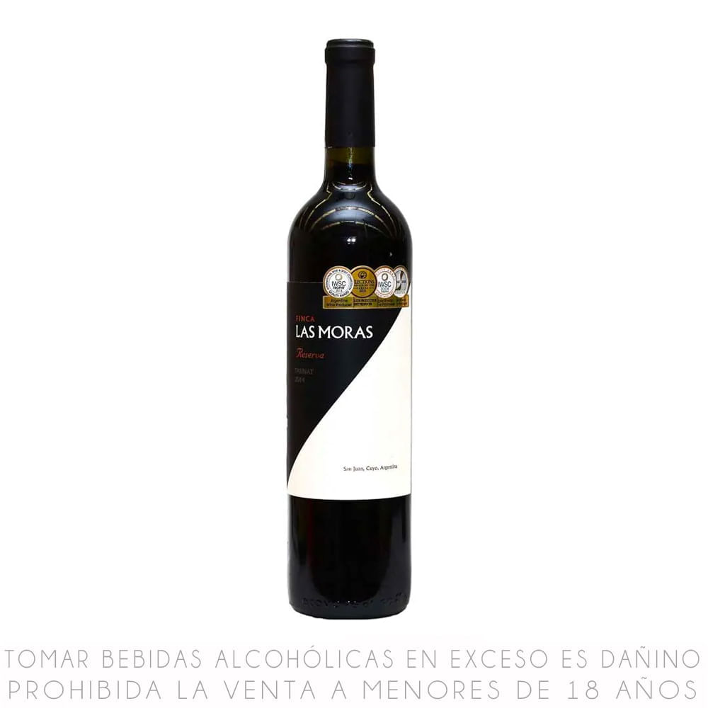 Vino Tinto Tanant Las Moras Reserva Botella 750ml