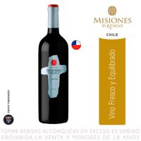Vino Tinto Carménère Misiones de Rengo Botella 750ml