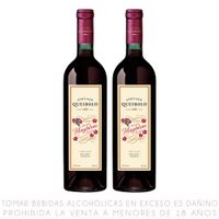 Vino Tinto Santiago Queirolo Magdalena Pack 2 Unid x 750 ml