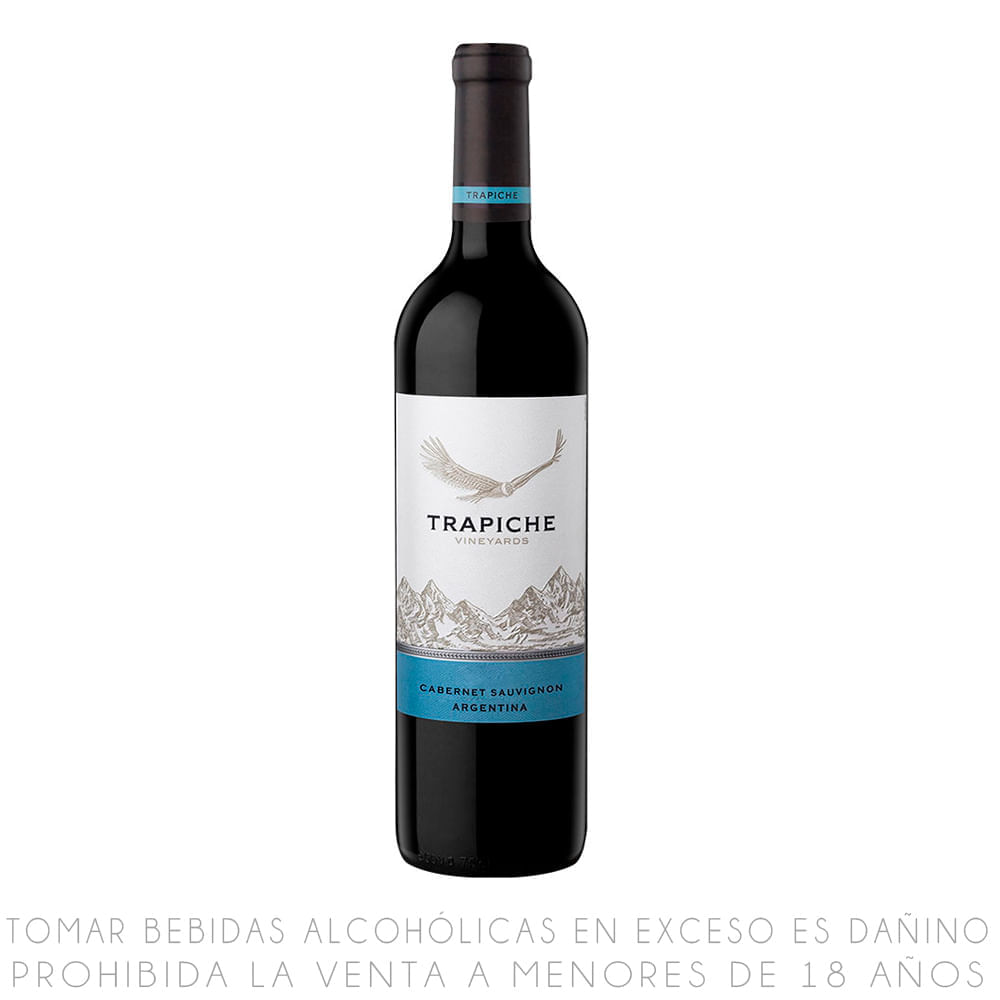 Vino Tinto Cabernet Sauvignon Trapiche Botella 750ml