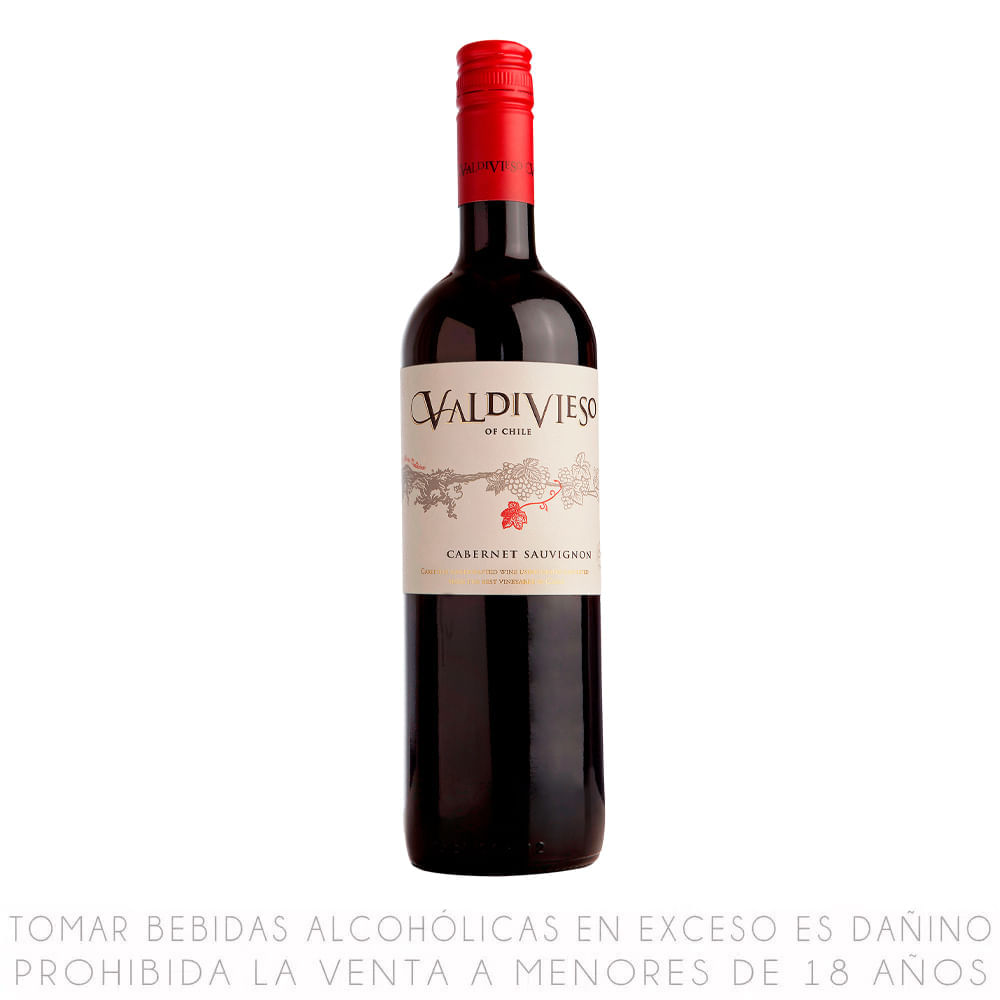 Vino Tinto Cabernet Sauvignon Valdivieso Botella 750ml