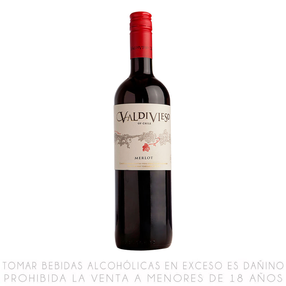 Vino Tinto Merlot Valdivieso Botella 750ml