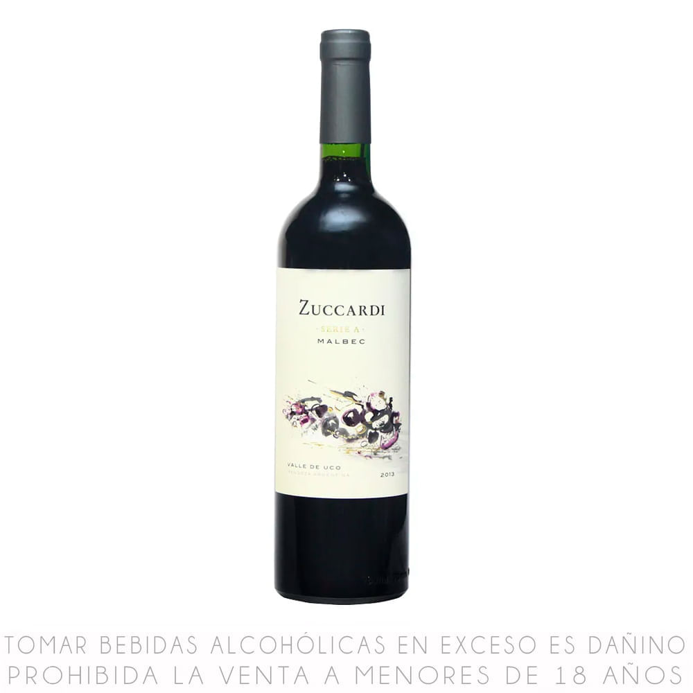 Vino Tinto Malbec Serie A Zuccardi Botella 750ml