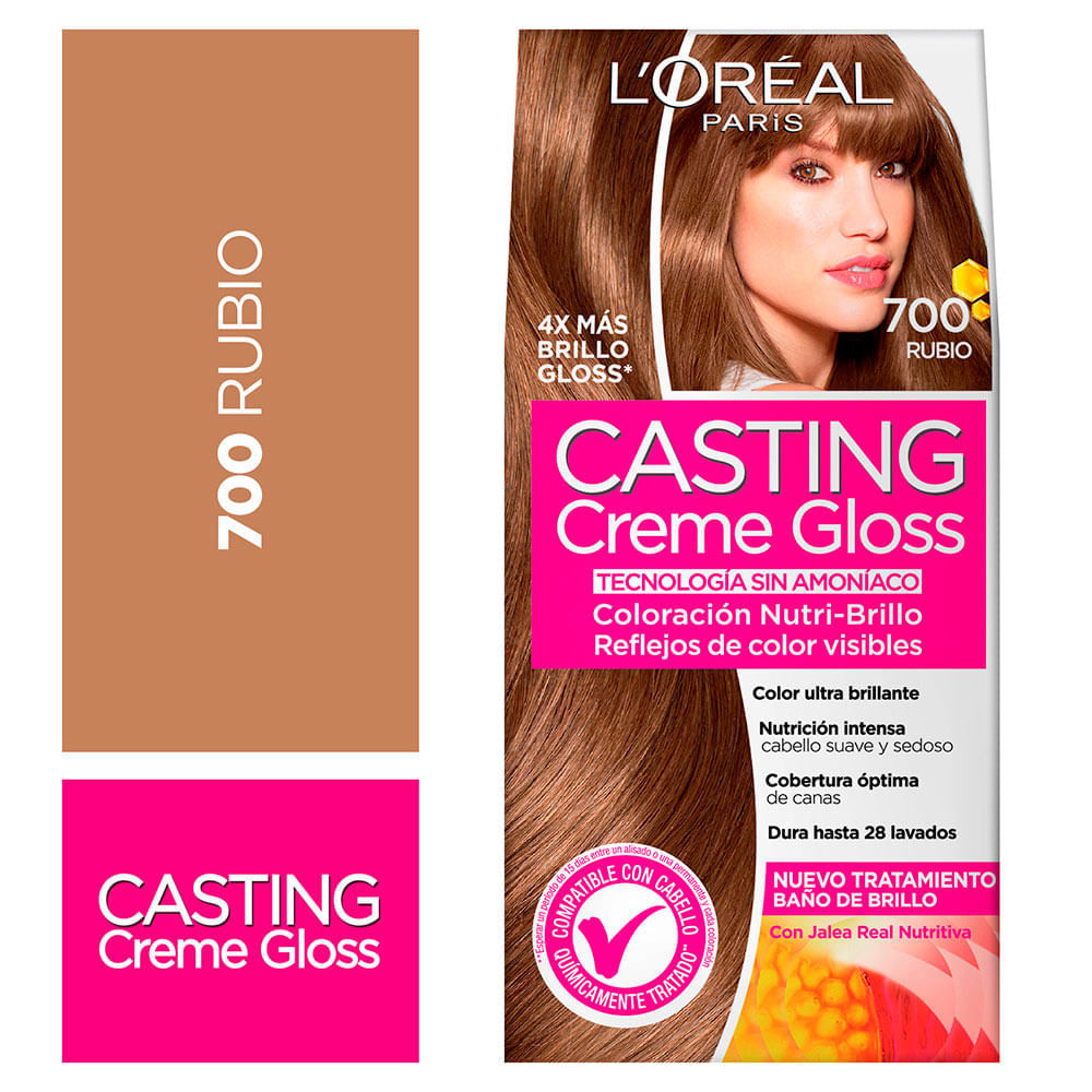 Tinte para Cabello 700 Rubio Casting Creme Gloss Caja 152.5 ml