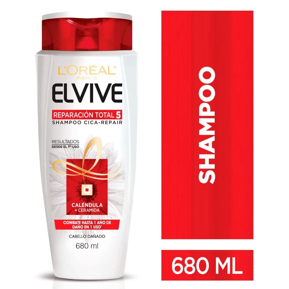 Shampoo Elvive Reparación Total 5 680ml